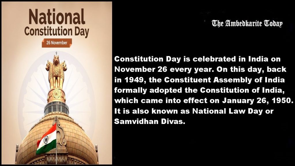 Constitution Day India Celebrates Samvidhan Divas On November 26